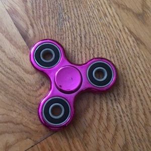 Pink fidget spinner